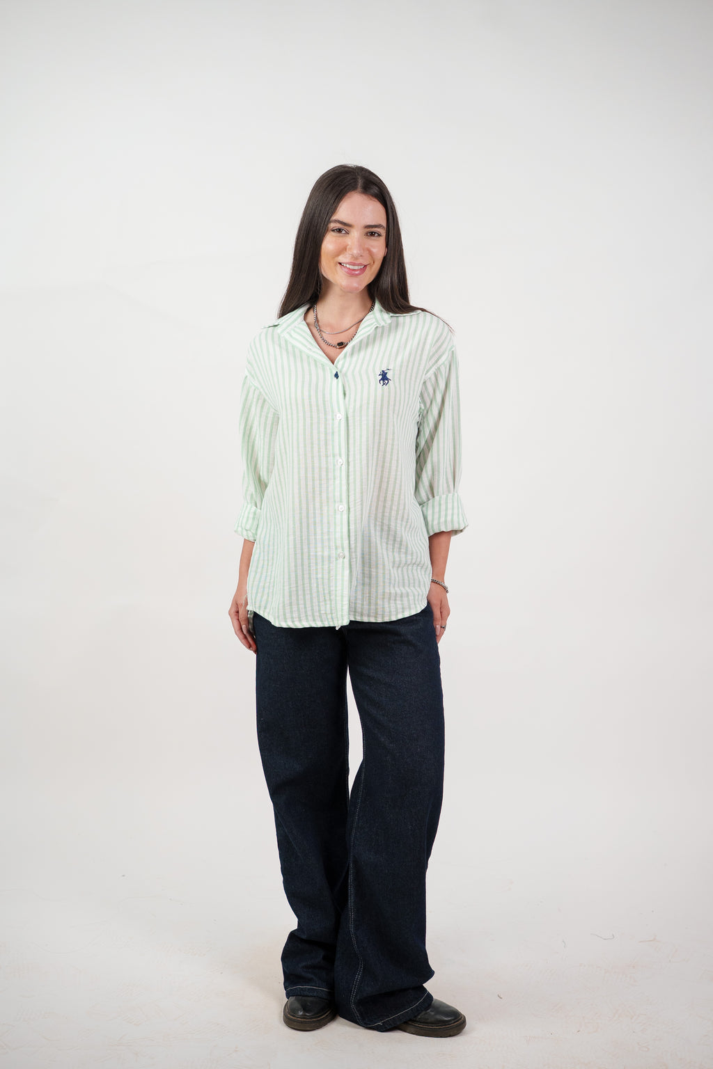 CLASSIC STRIPED SHIRT BLOUSE