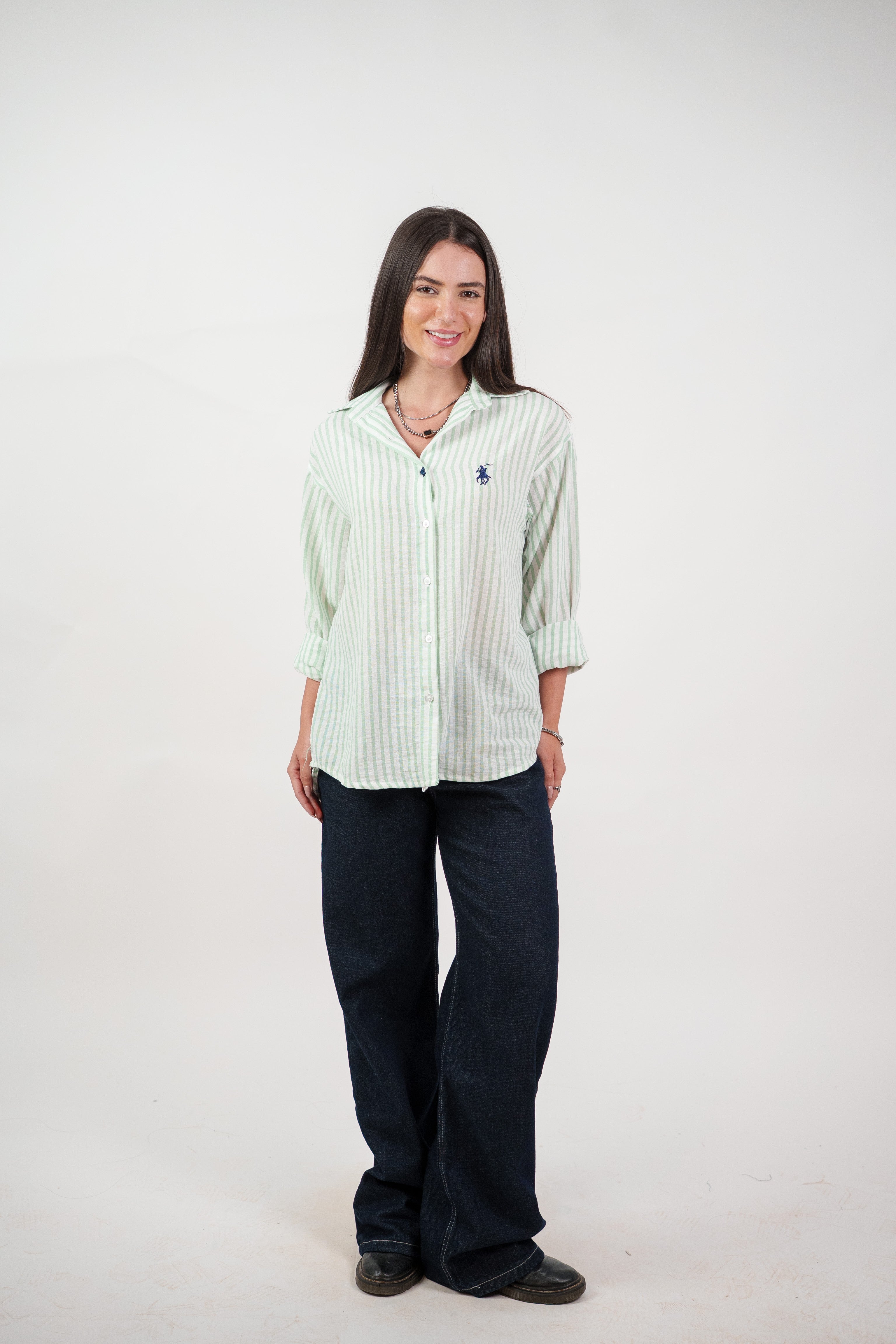 CLASSIC STRIPED SHIRT BLOUSE