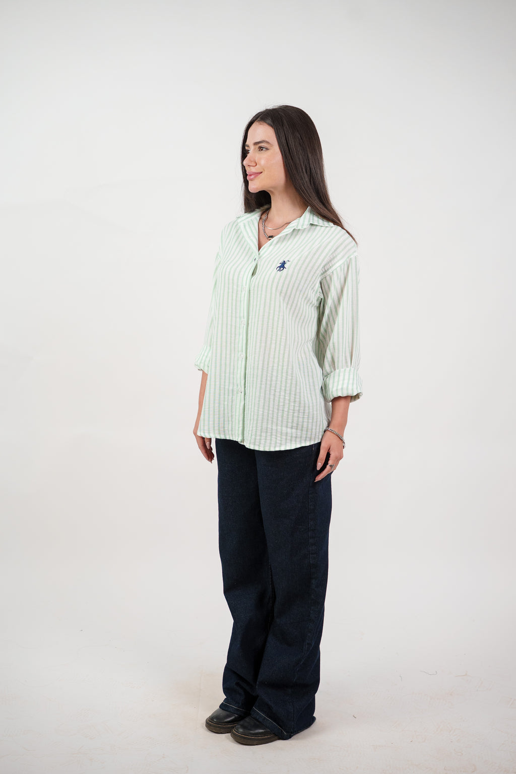 CLASSIC STRIPED SHIRT BLOUSE
