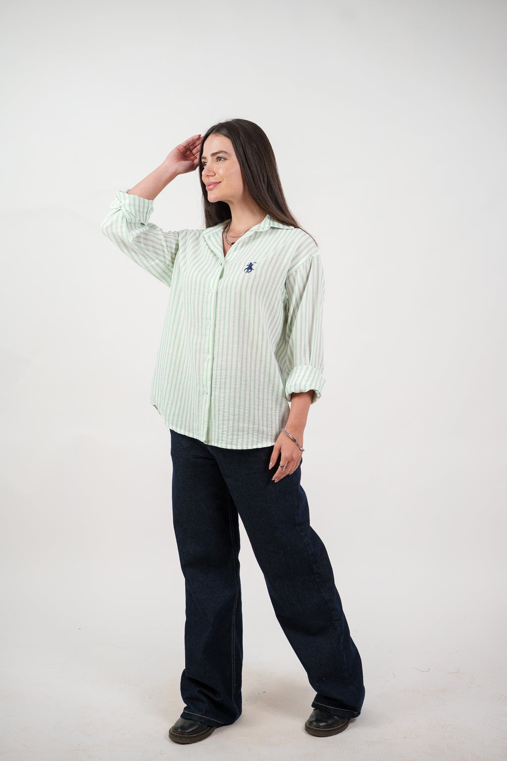 CLASSIC STRIPED SHIRT BLOUSE