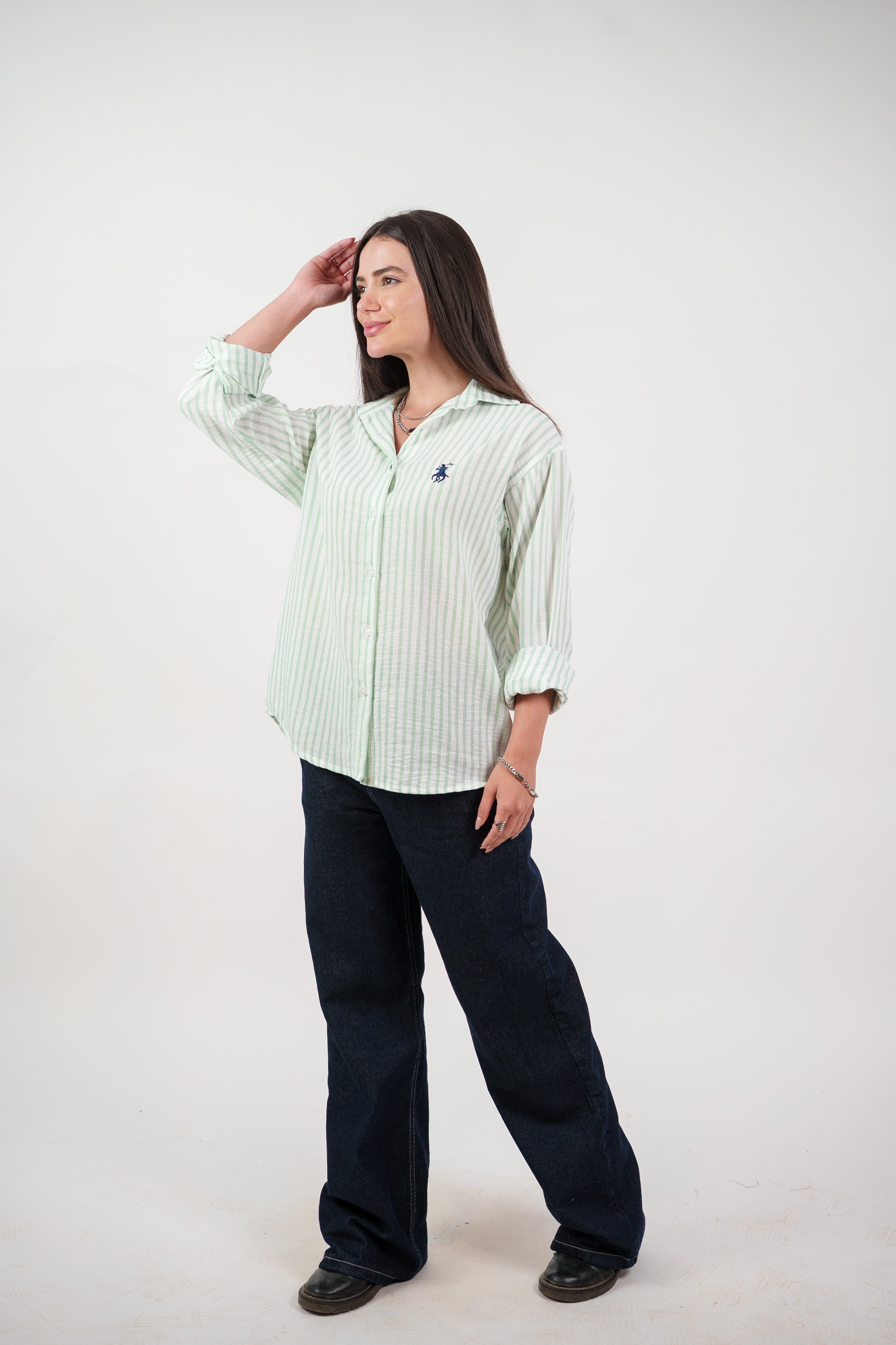 CLASSIC STRIPED SHIRT BLOUSE