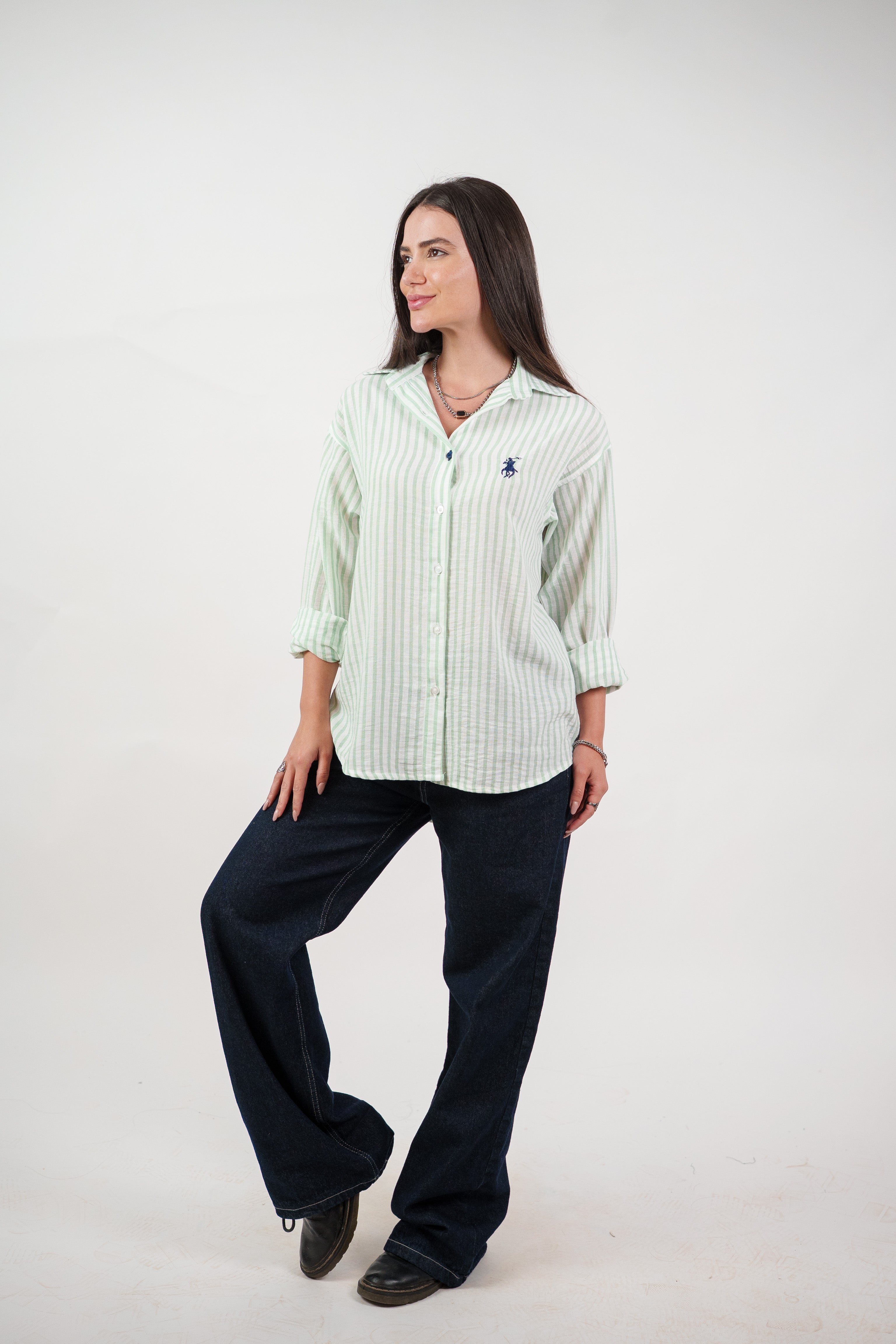 CLASSIC STRIPED SHIRT BLOUSE