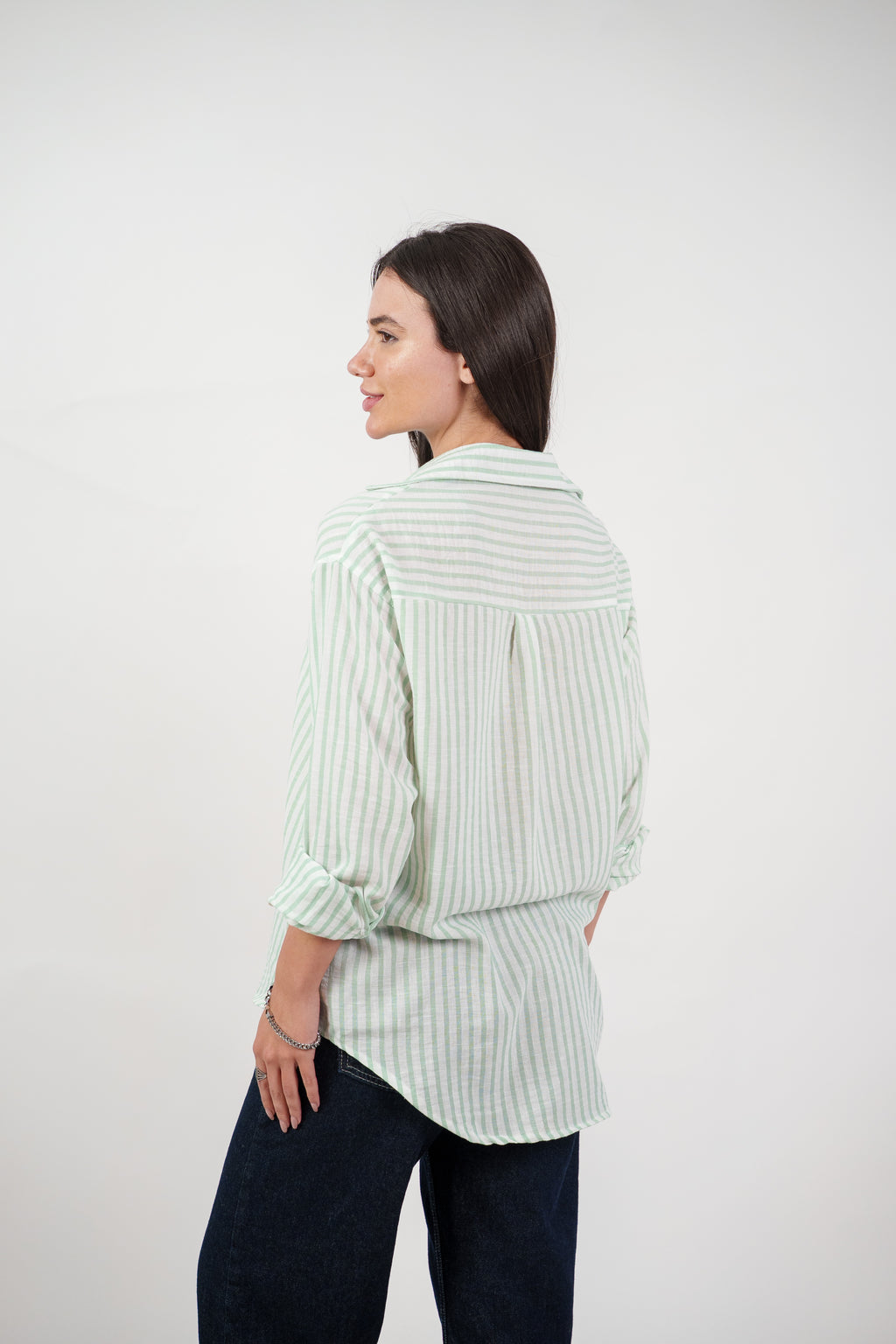 CLASSIC STRIPED SHIRT BLOUSE