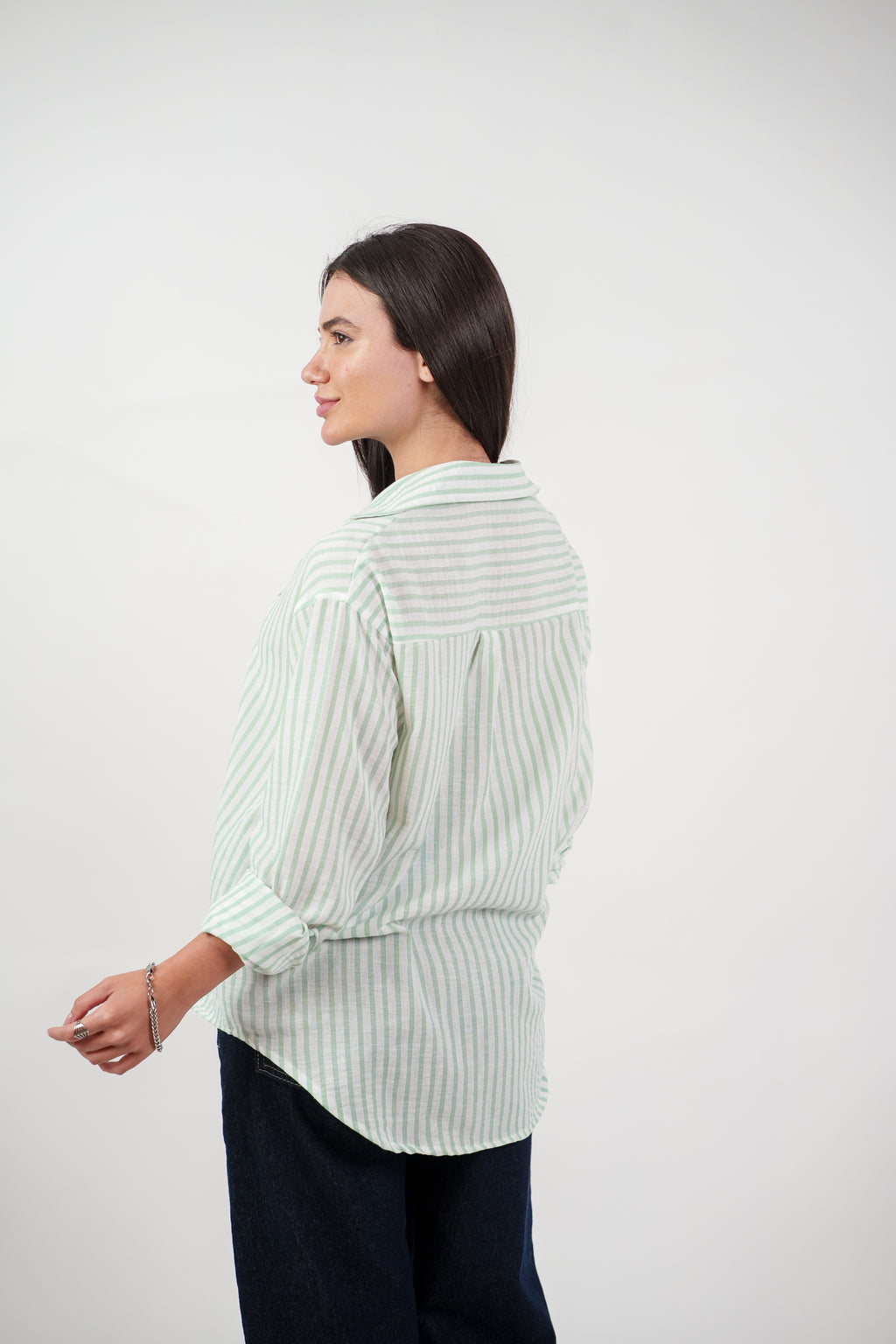 CLASSIC STRIPED SHIRT BLOUSE