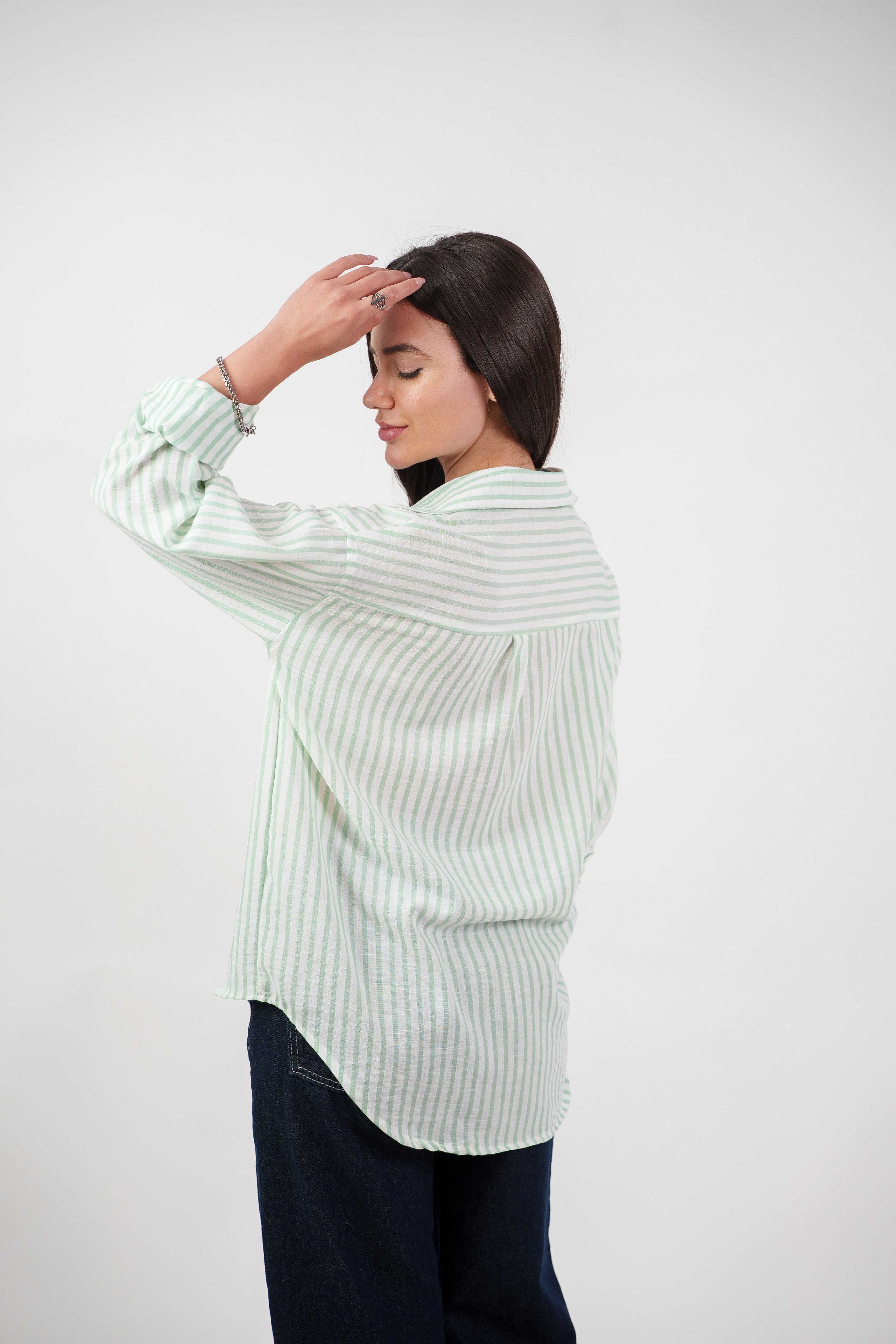 CLASSIC STRIPED SHIRT BLOUSE