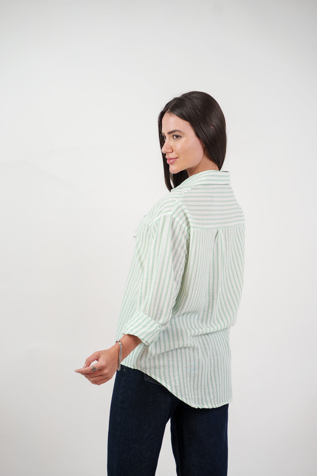 CLASSIC STRIPED SHIRT BLOUSE
