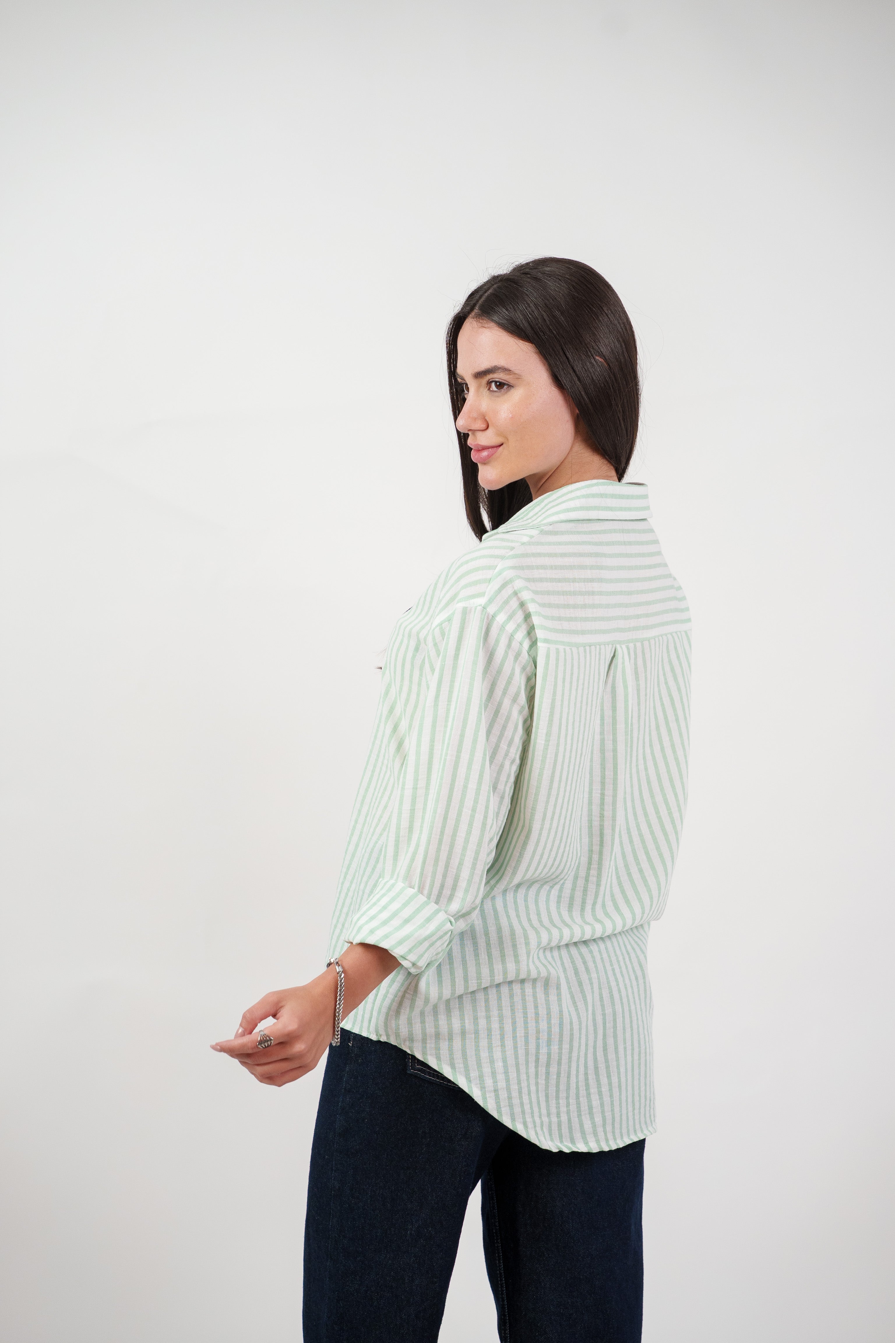 CLASSIC STRIPED SHIRT BLOUSE