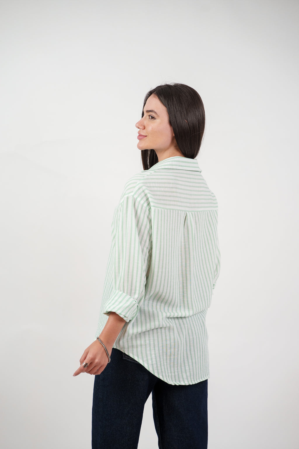 CLASSIC STRIPED SHIRT BLOUSE