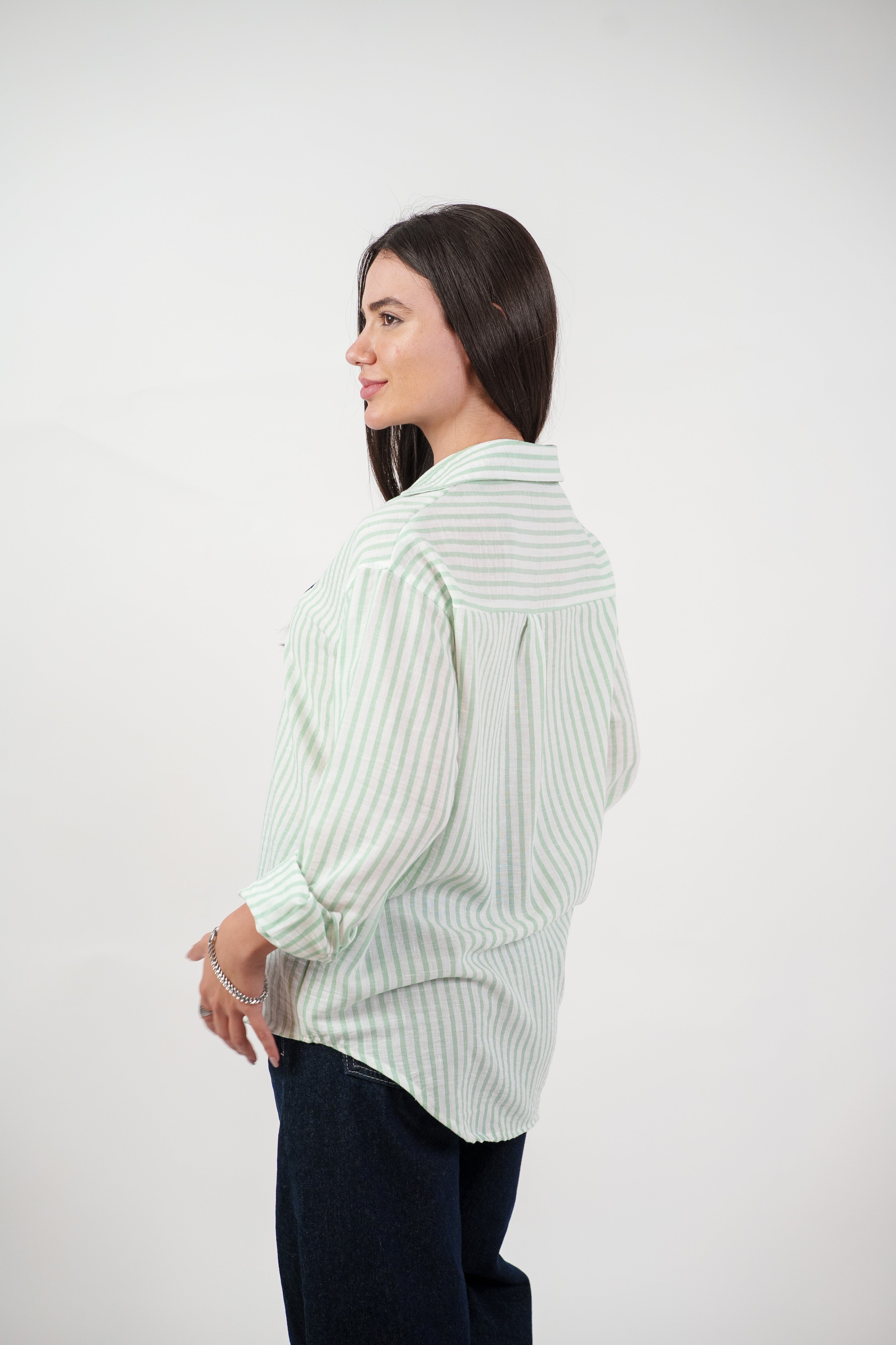 CLASSIC STRIPED SHIRT BLOUSE