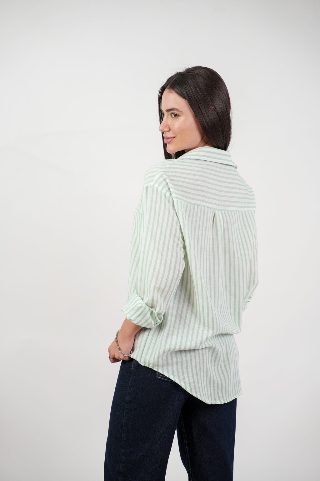 CLASSIC STRIPED SHIRT BLOUSE