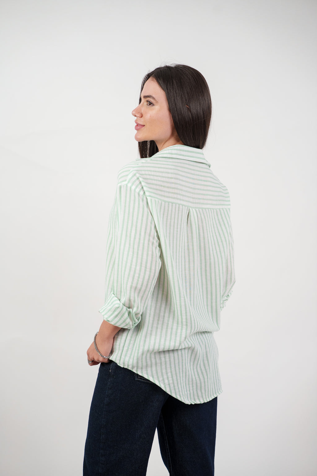 CLASSIC STRIPED SHIRT BLOUSE