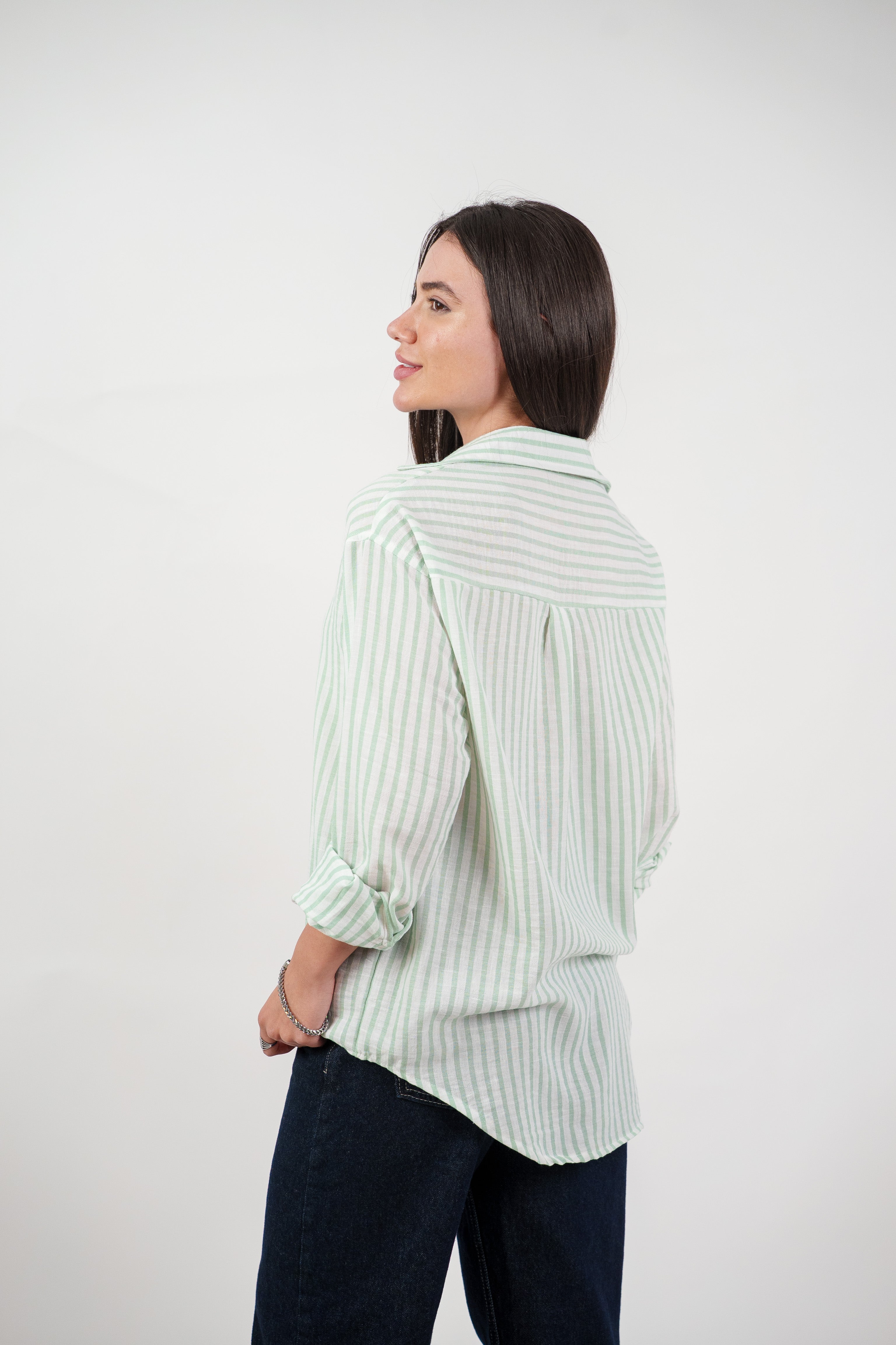 CLASSIC STRIPED SHIRT BLOUSE
