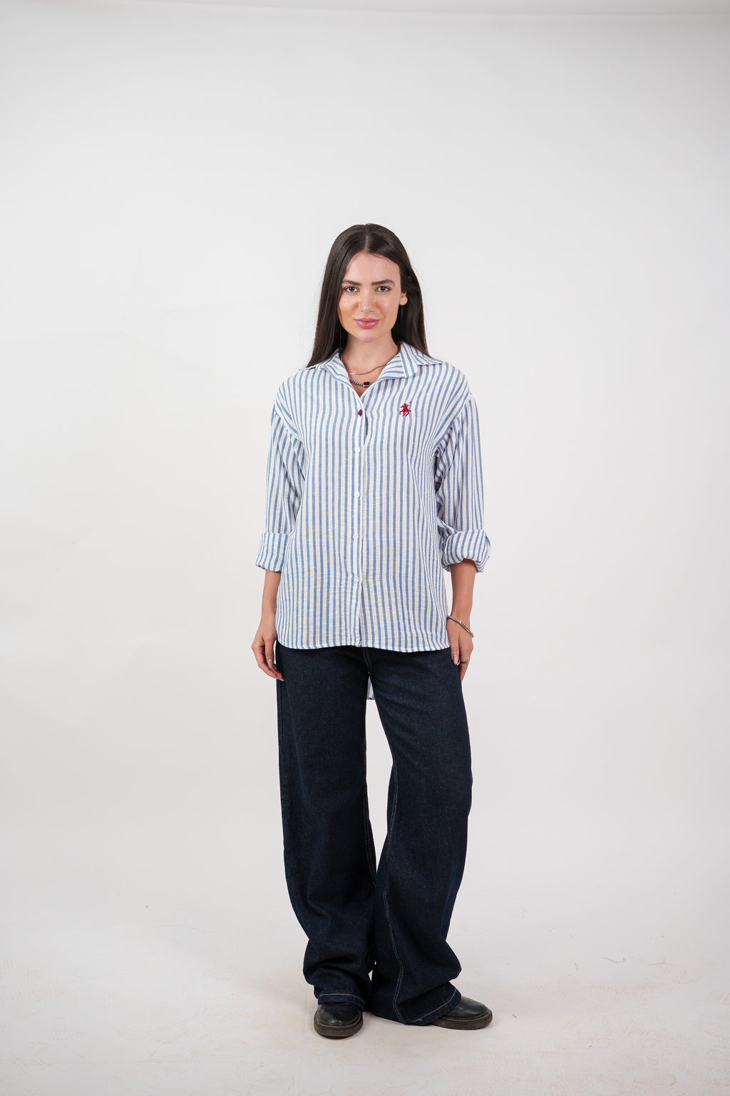 CLASSIC STRIPED SHIRT BLOUSE