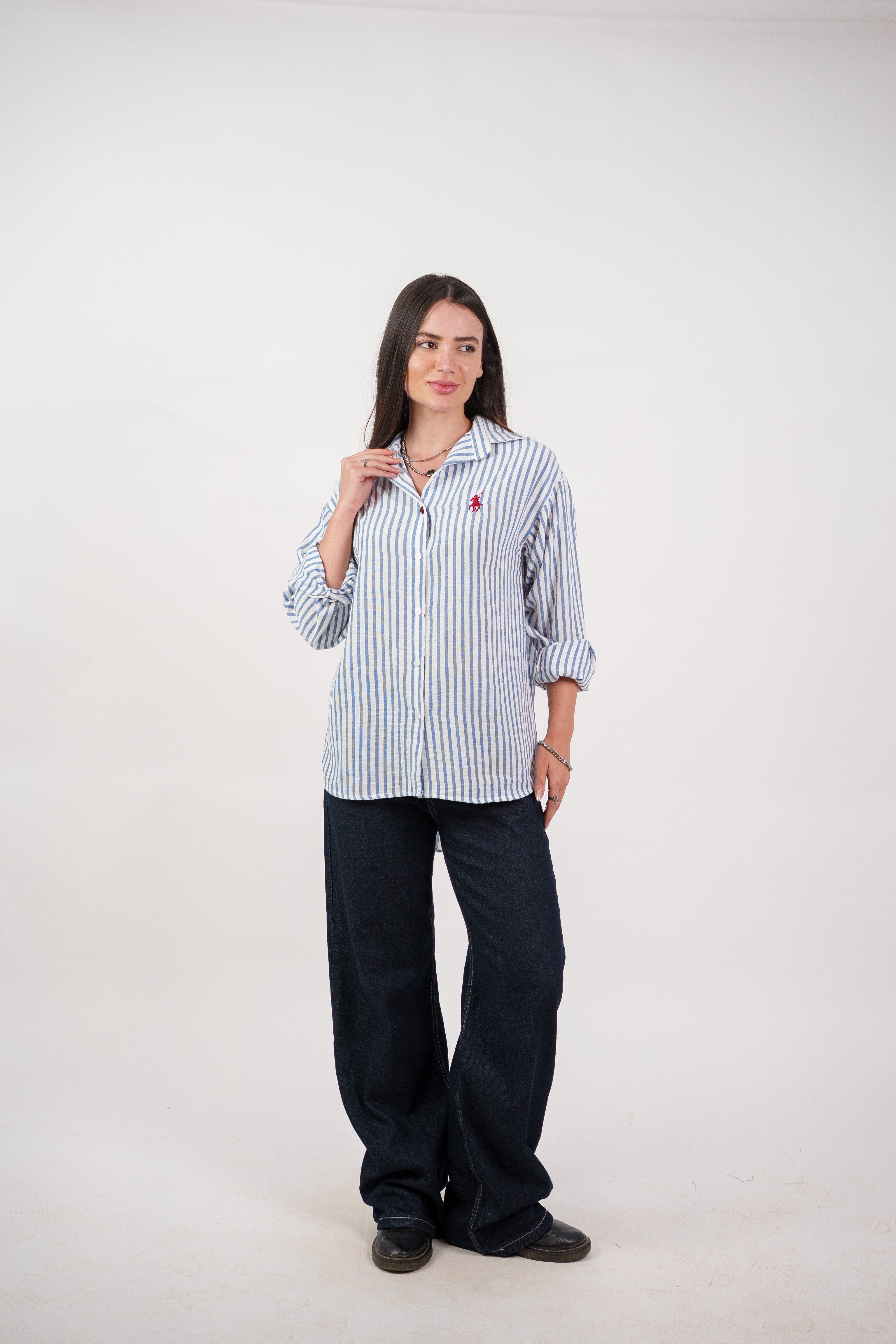 CLASSIC STRIPED SHIRT BLOUSE
