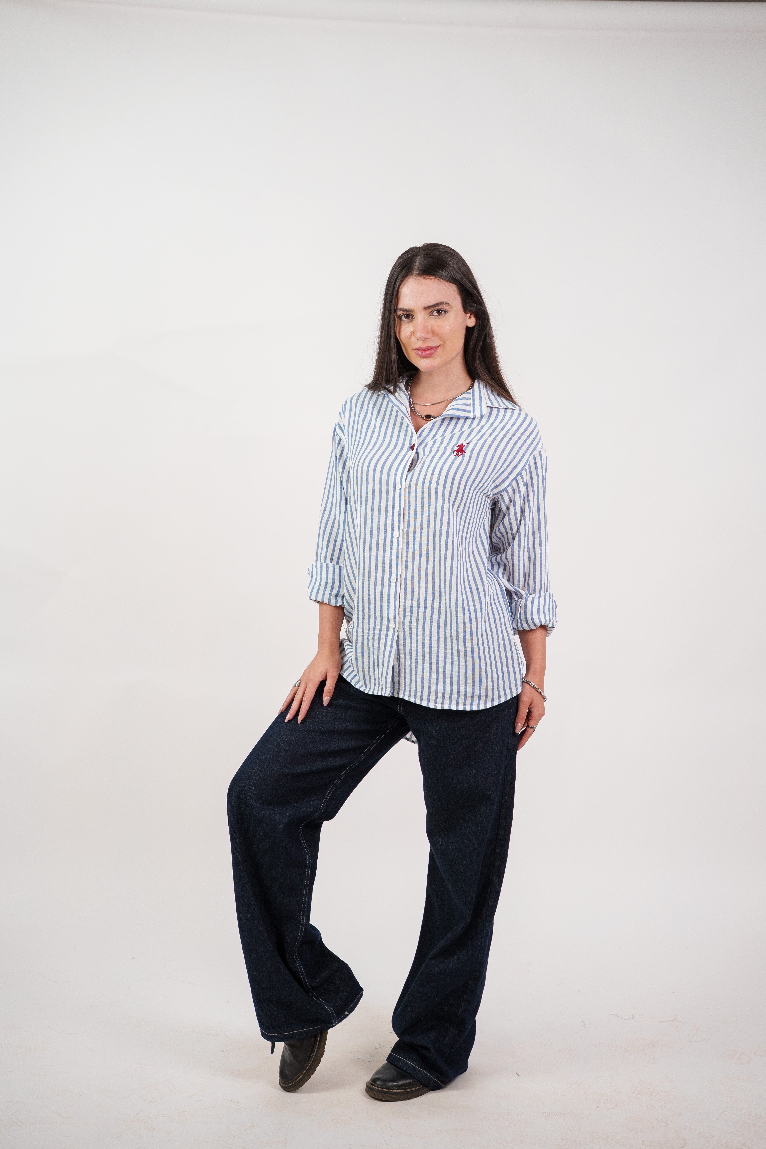CLASSIC STRIPED SHIRT BLOUSE