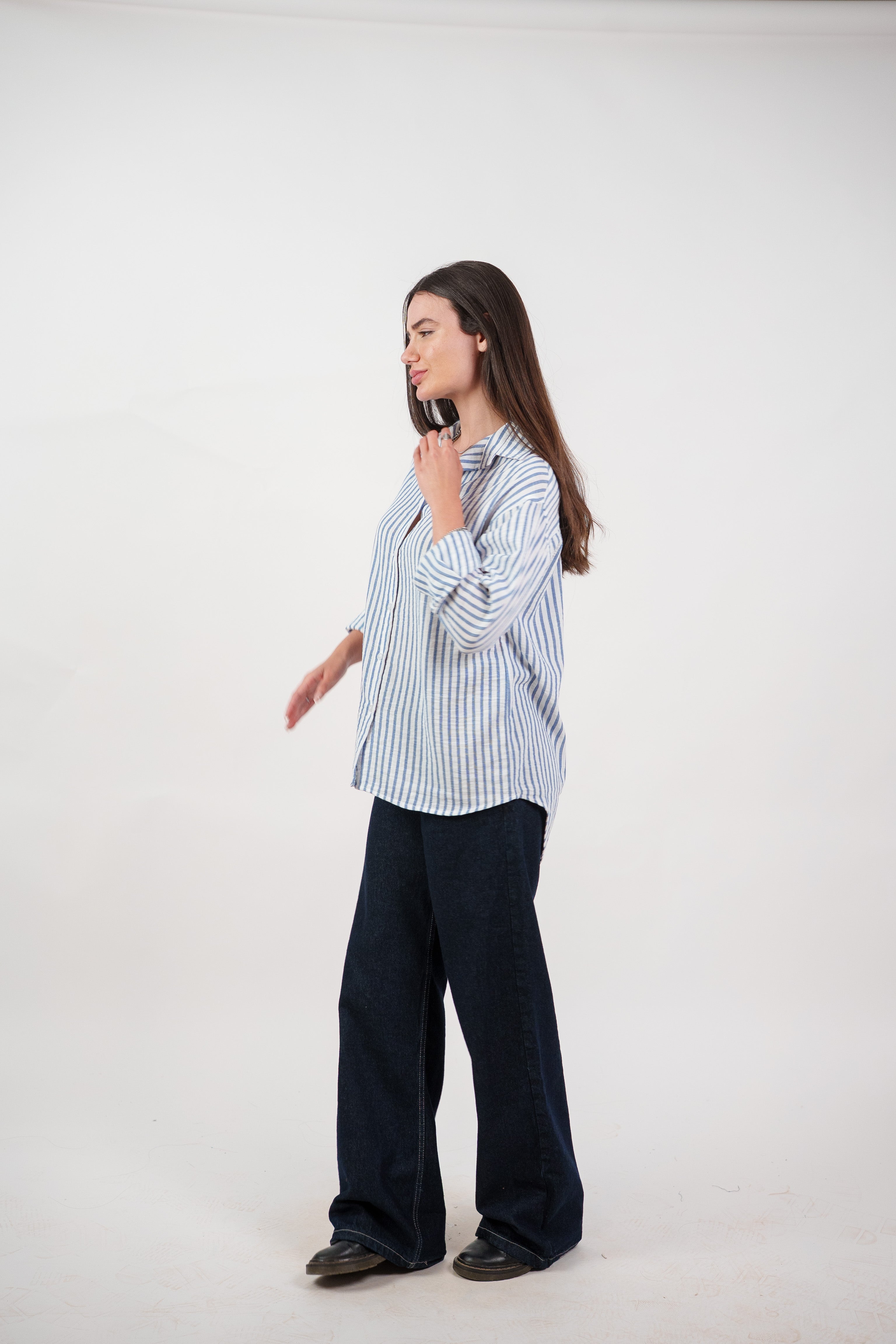 CLASSIC STRIPED SHIRT BLOUSE