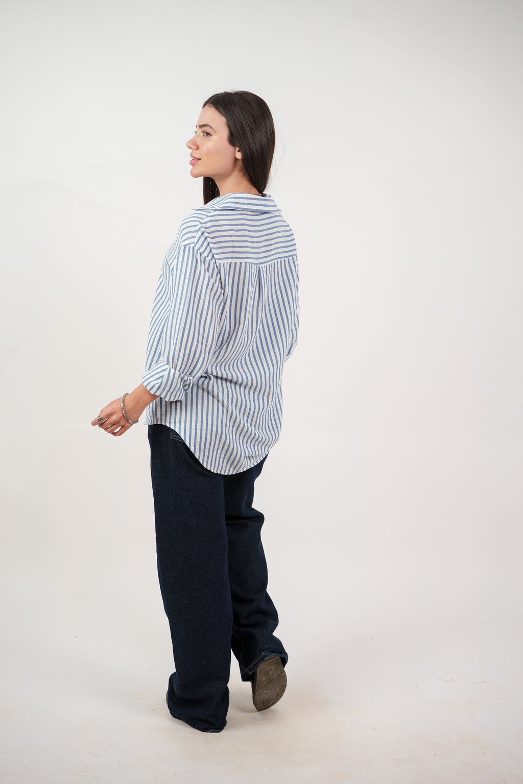 CLASSIC STRIPED SHIRT BLOUSE