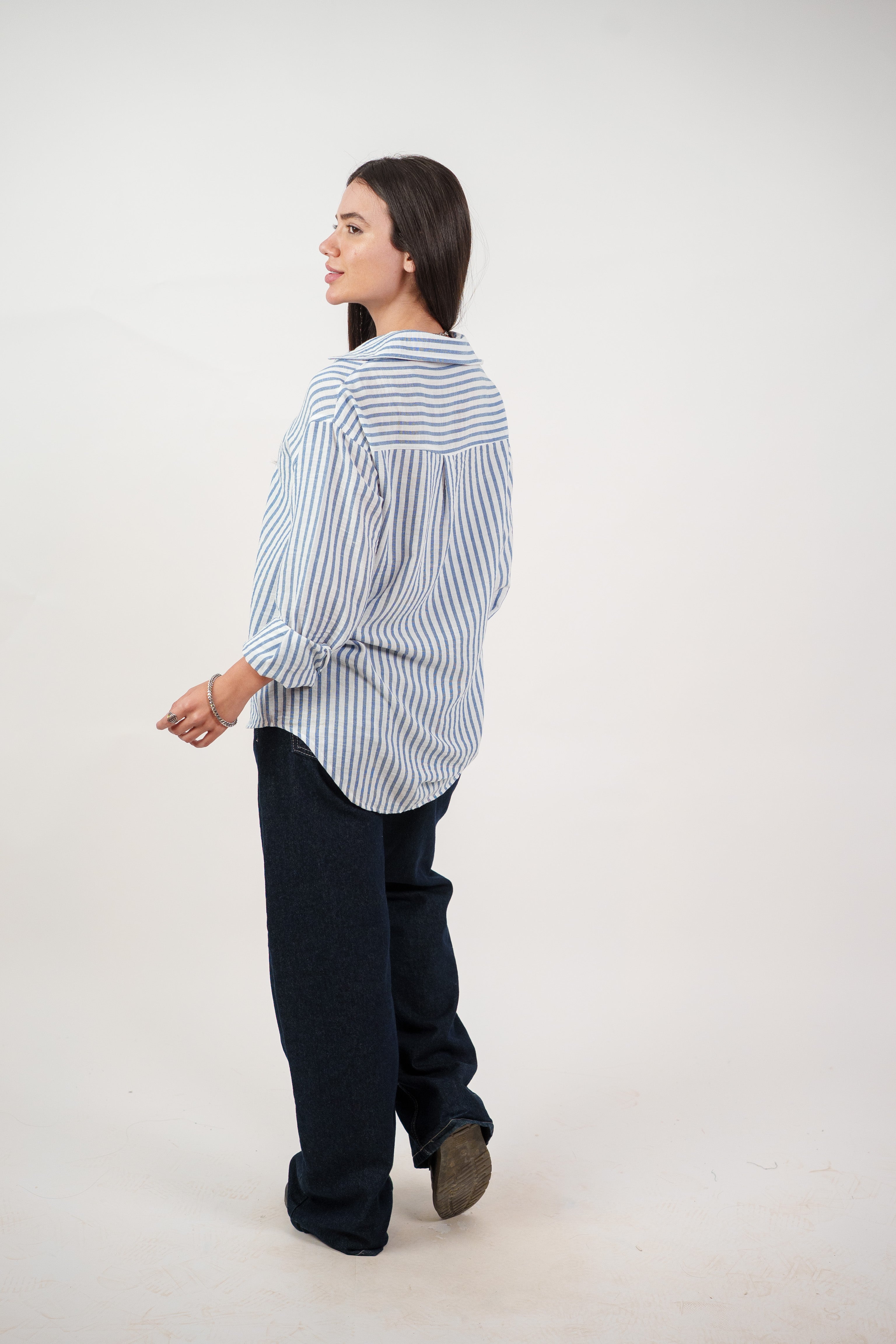 CLASSIC STRIPED SHIRT BLOUSE