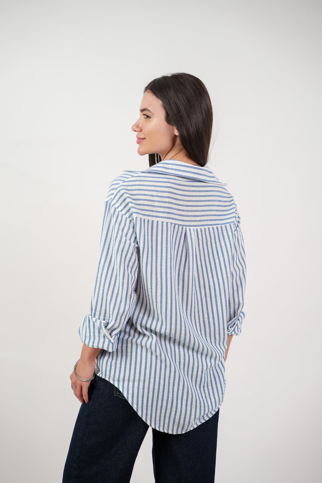 CLASSIC STRIPED SHIRT BLOUSE