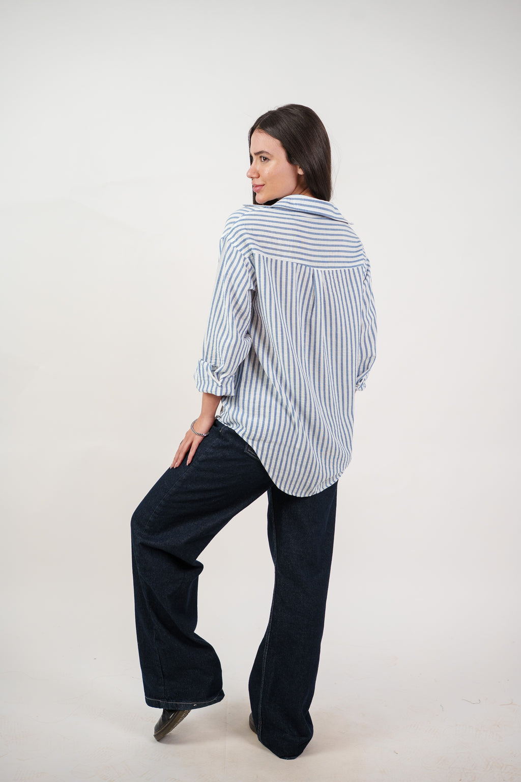 CLASSIC STRIPED SHIRT BLOUSE