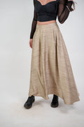FLOWY TEXTURED MAXI SKIRT