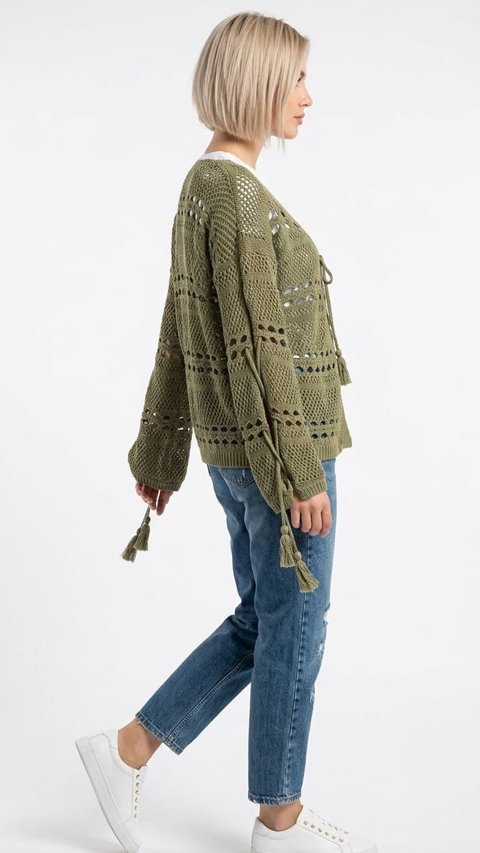Crochet Knit Cardigan