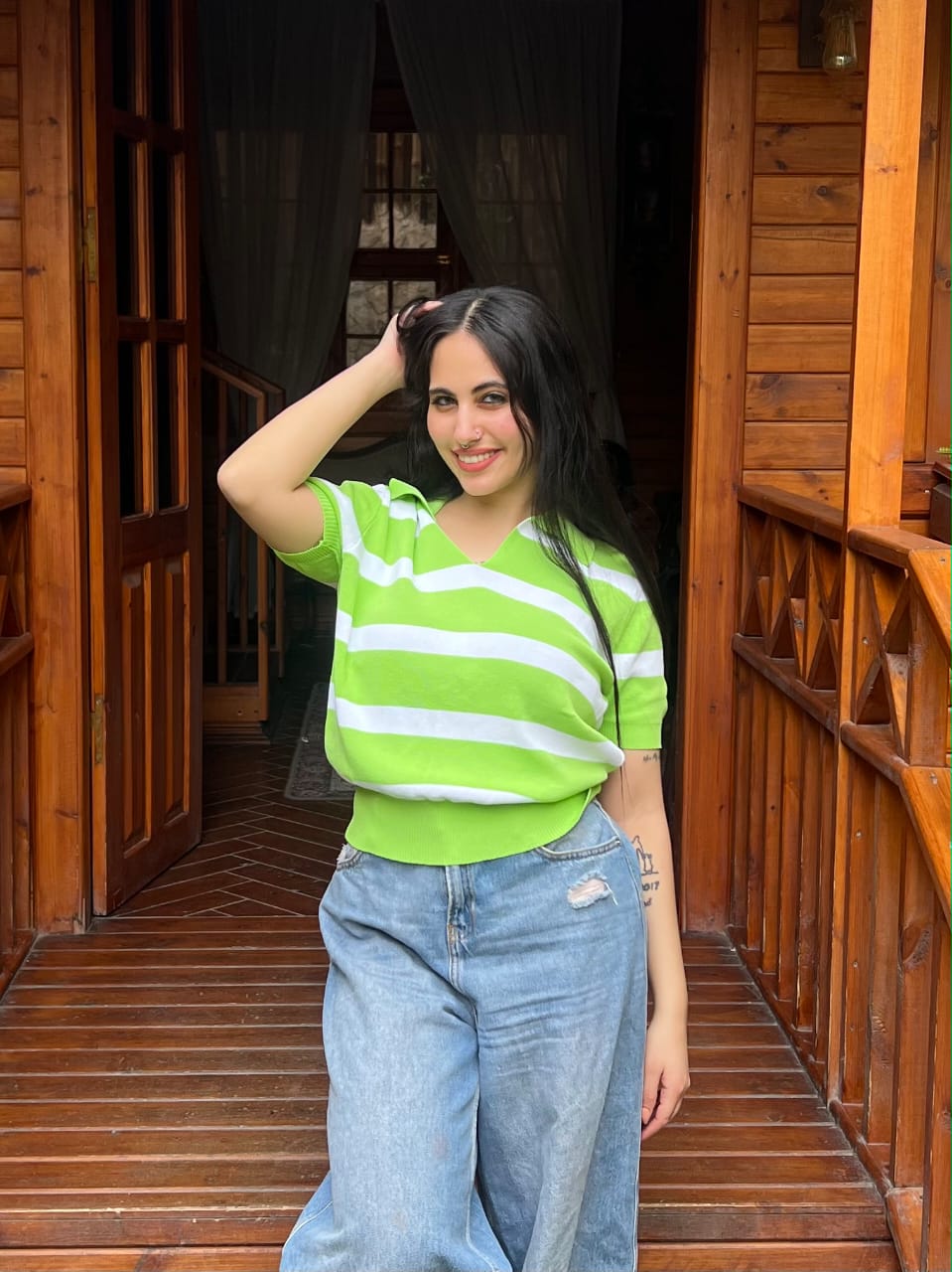 Marseille Knit Polo Blouse