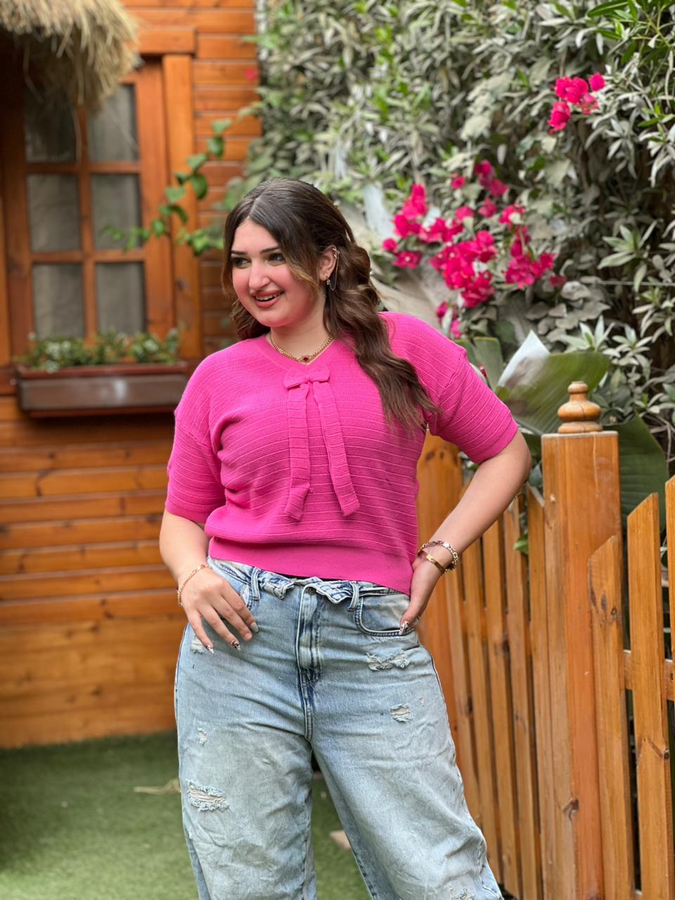 Bow Knit Top