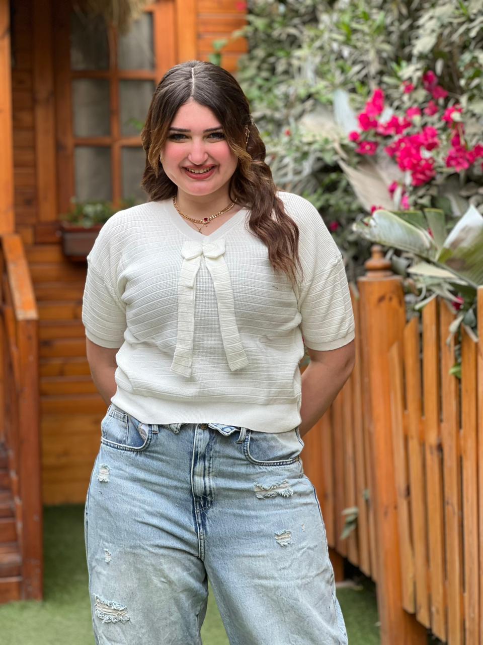 Bow Knit Top