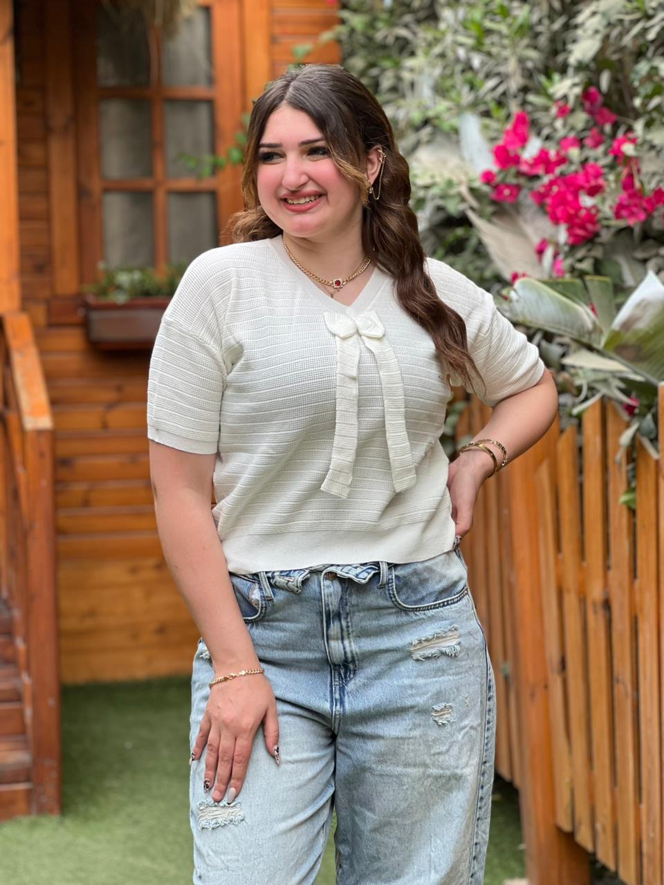 Bow Knit Top