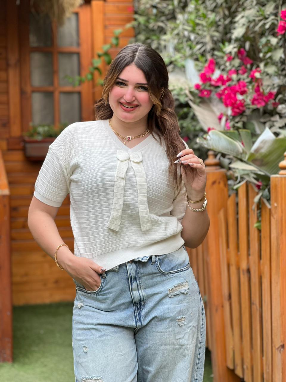 Bow Knit Top