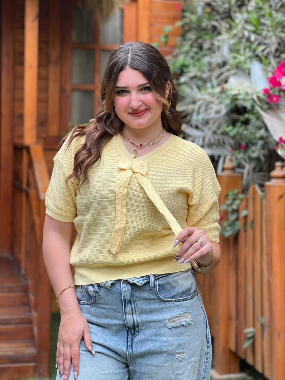 Bow Knit Top