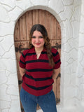 Marseille Knit Polo Blouse