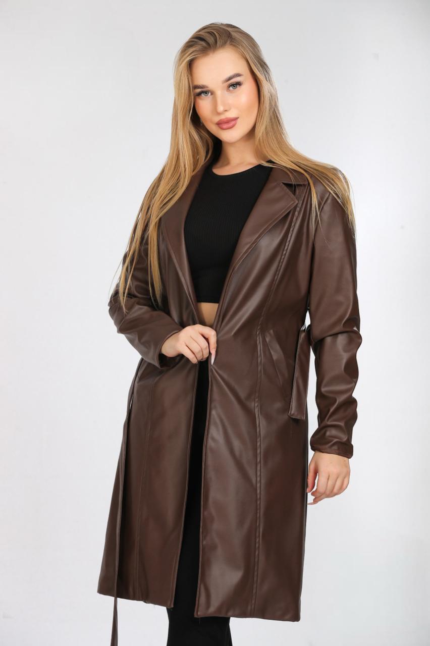 CLASSIC LONG LEATHER COAT