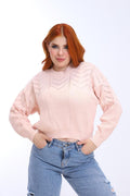 KNITTED LONG-SLEEVE BLOUSE