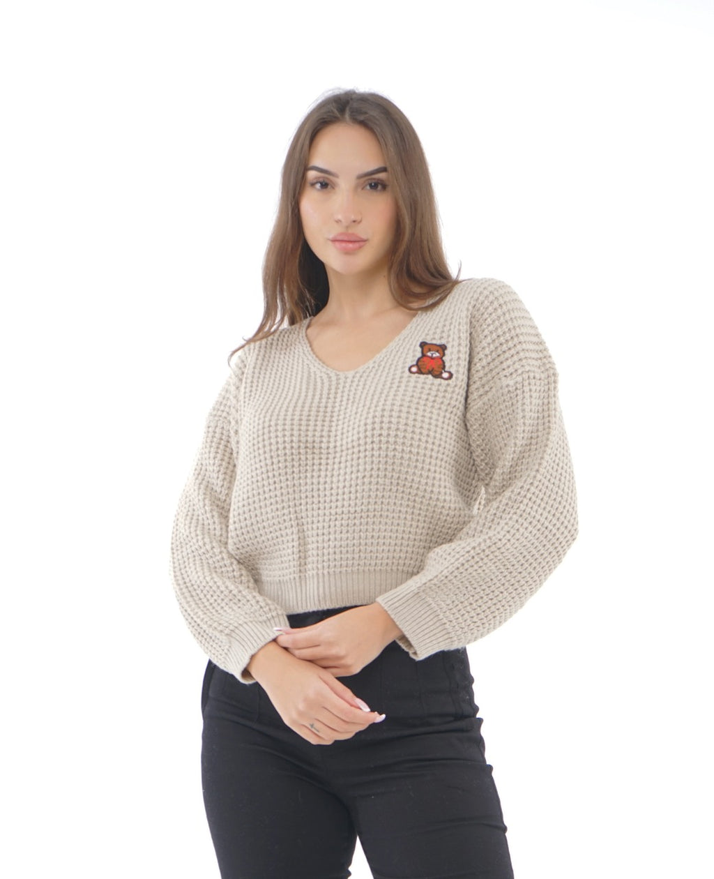 TEDDY TEXTURED KNIT TOP