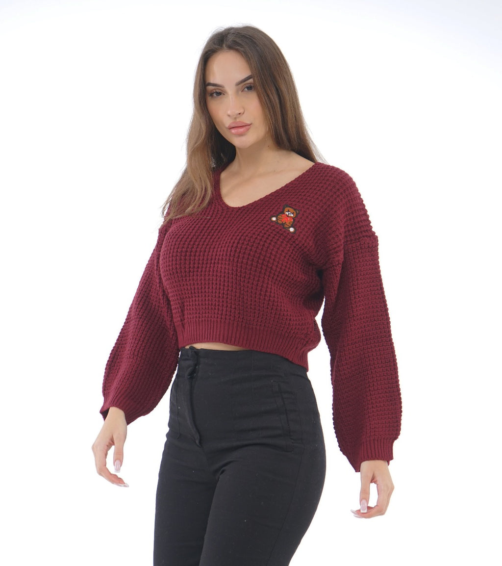 TEDDY TEXTURED KNIT TOP