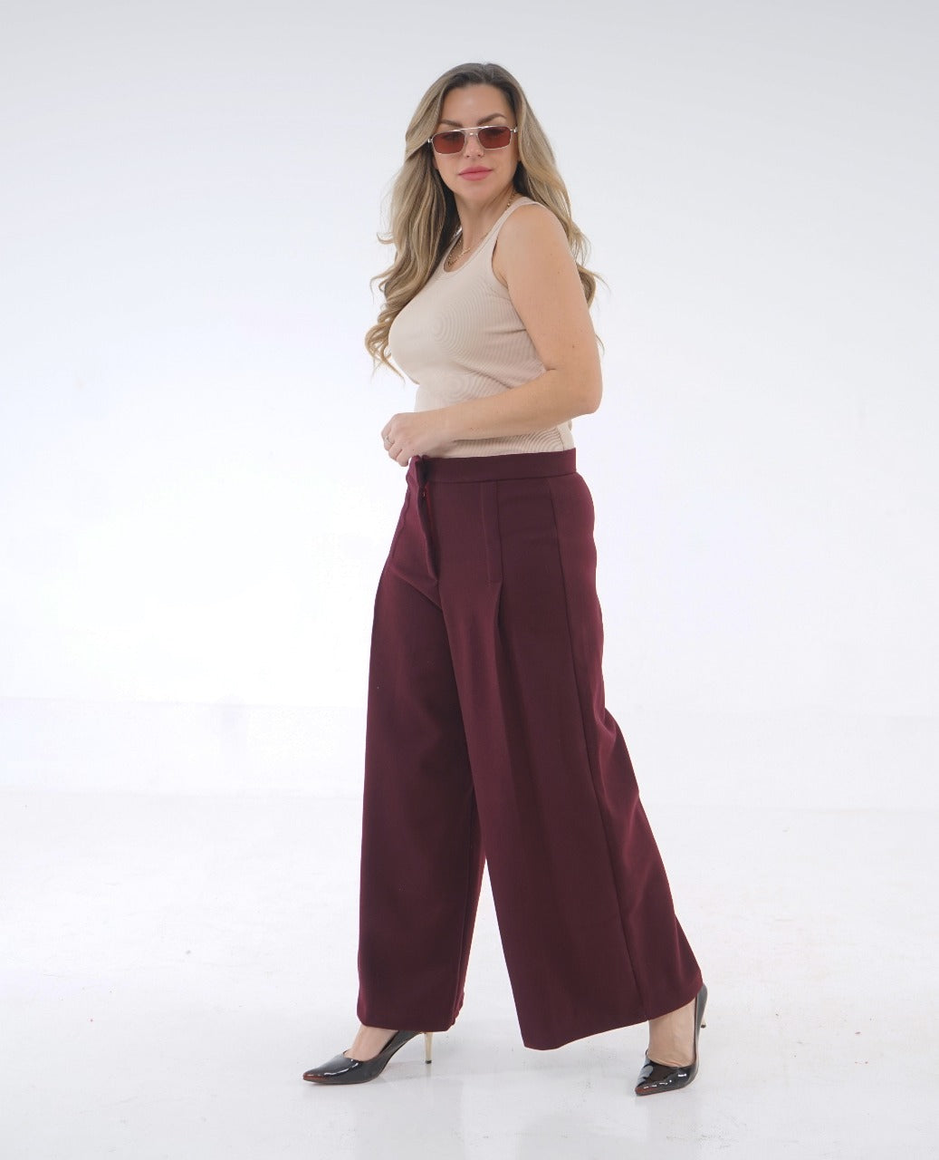 CLASSIC WOOL WIDE TROUSER