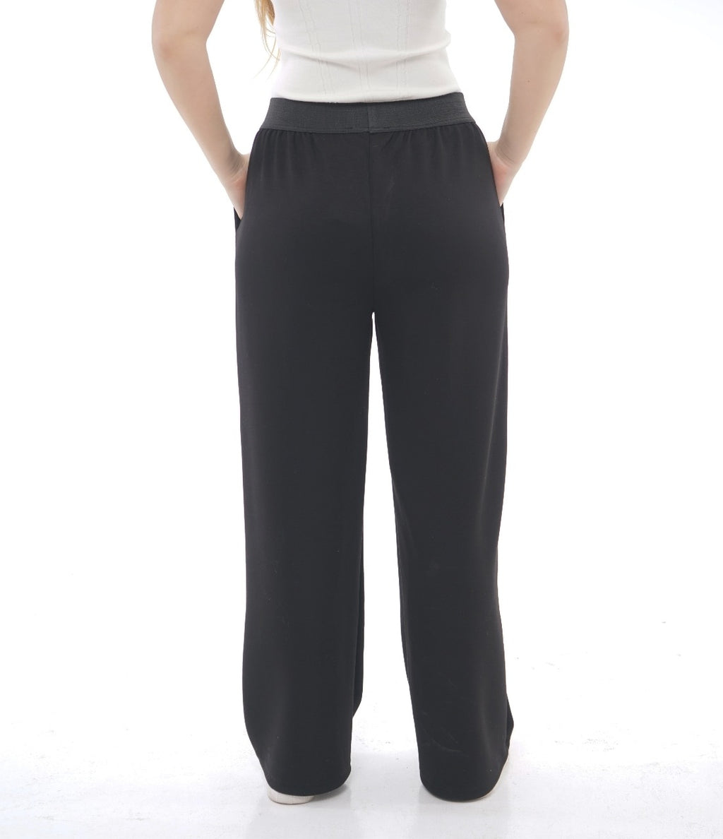 MELTON WIDE-LEG TROUSER