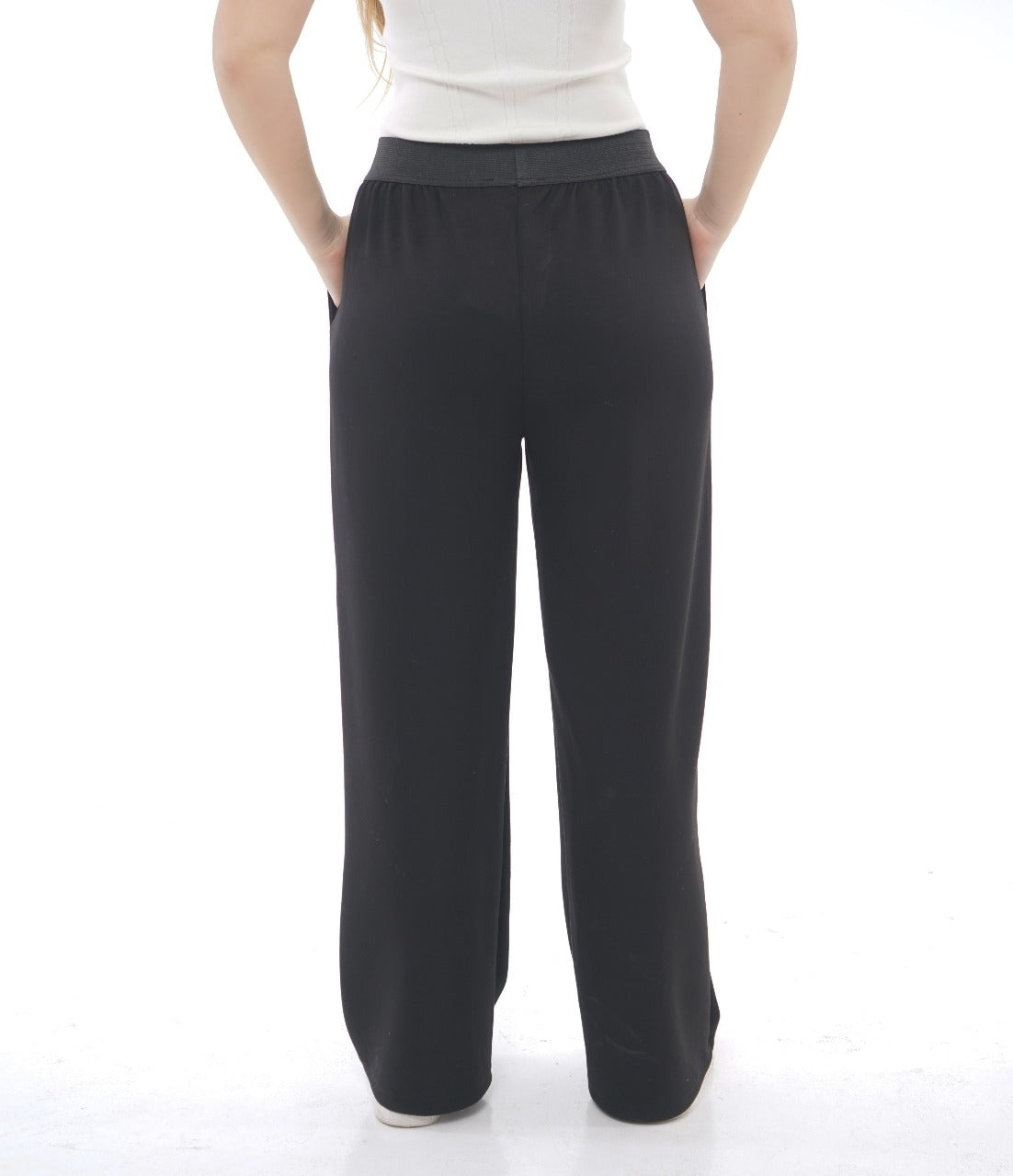 MELTON WIDE-LEG TROUSER