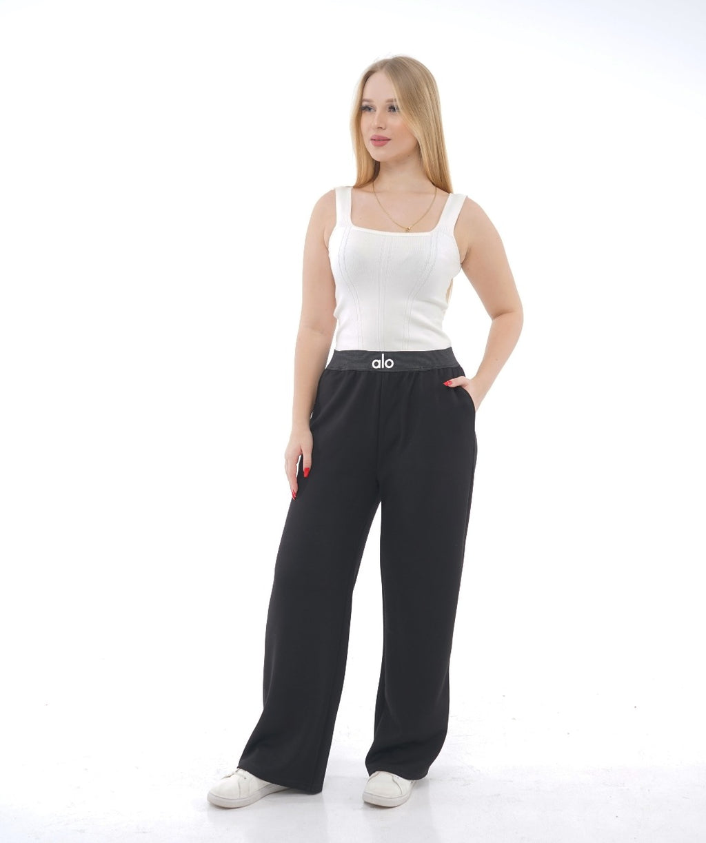 MELTON WIDE-LEG TROUSER