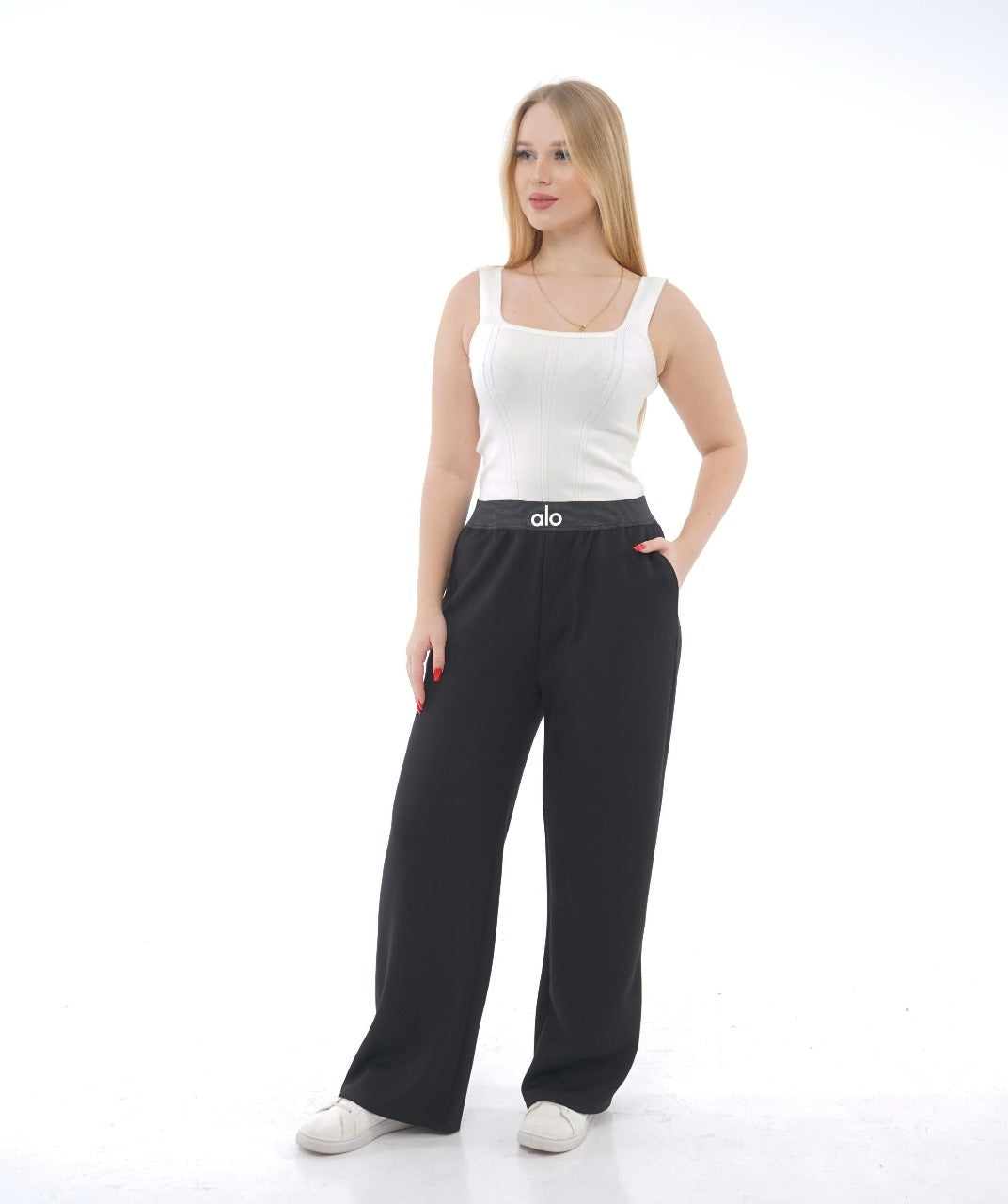 MELTON WIDE-LEG TROUSER