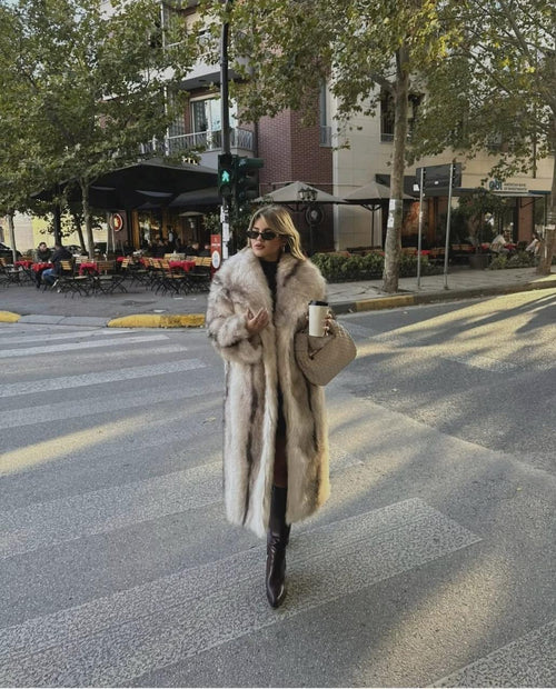 LUXE LONG FUR COAT