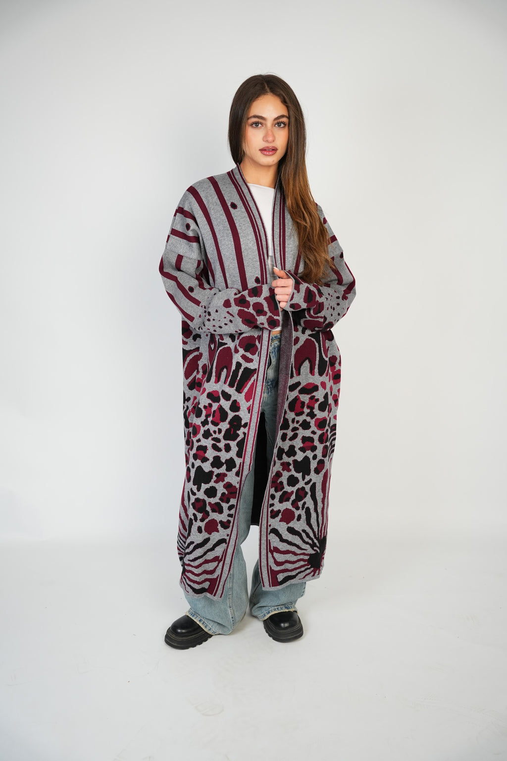 Signature Wild Cardigan – Silver Wine