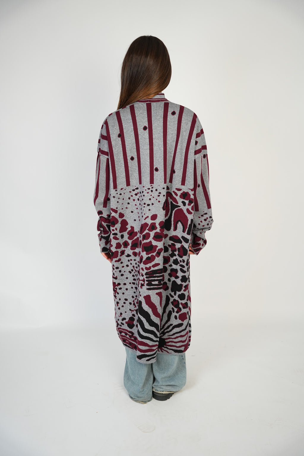 Signature Wild Cardigan – Silver Wine