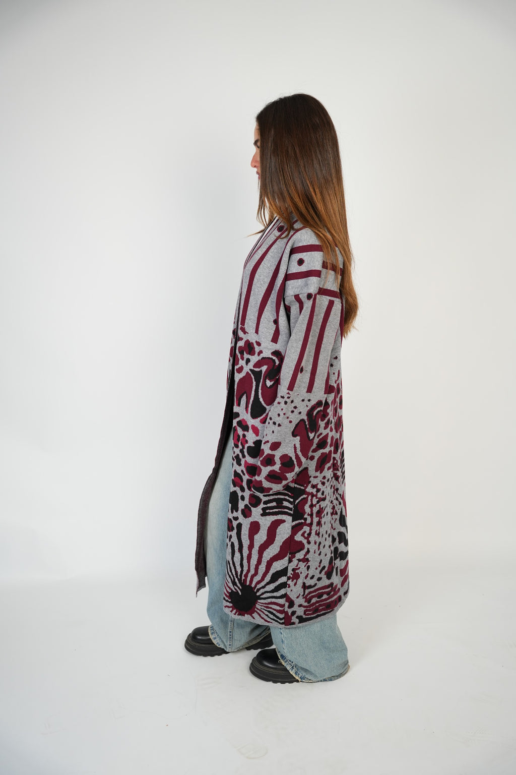 Signature Wild Cardigan – Silver Wine