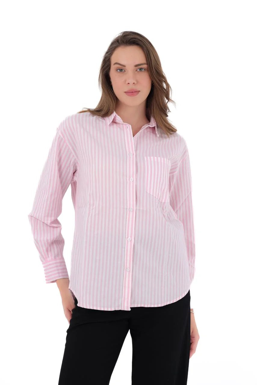 Striped Gabardine Shirt