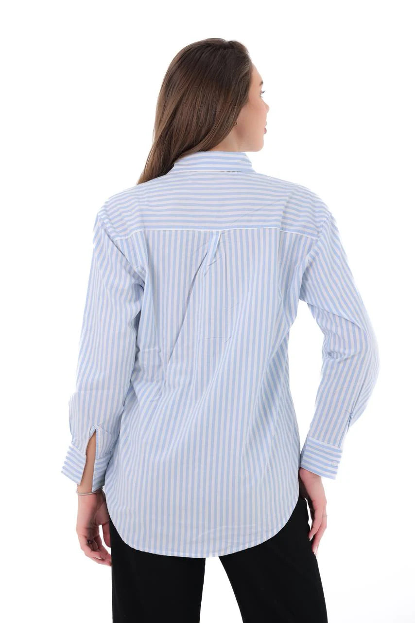 Striped Gabardine Shirt