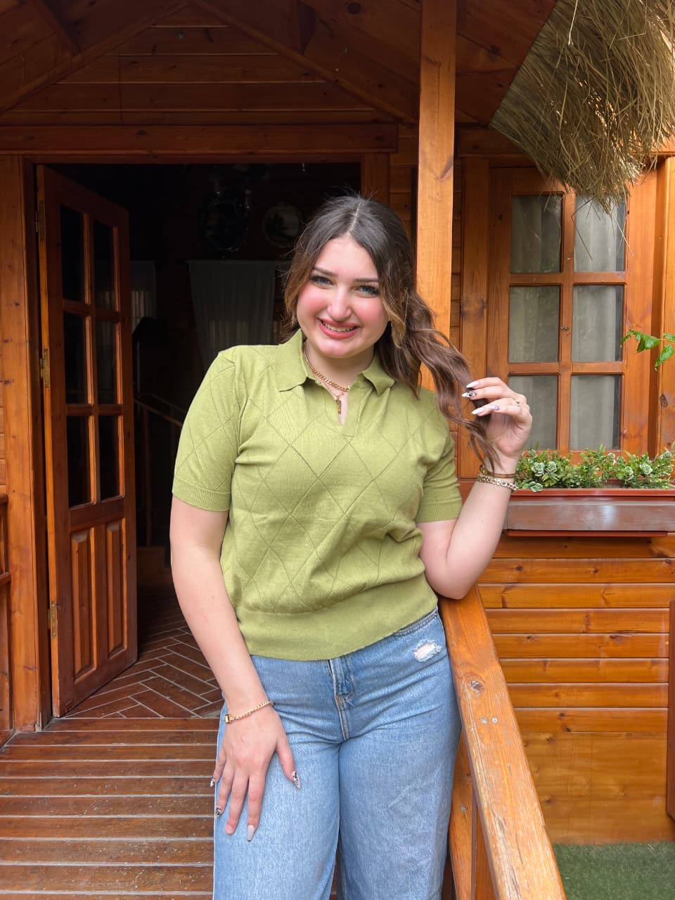 Luna Knit Polo Top