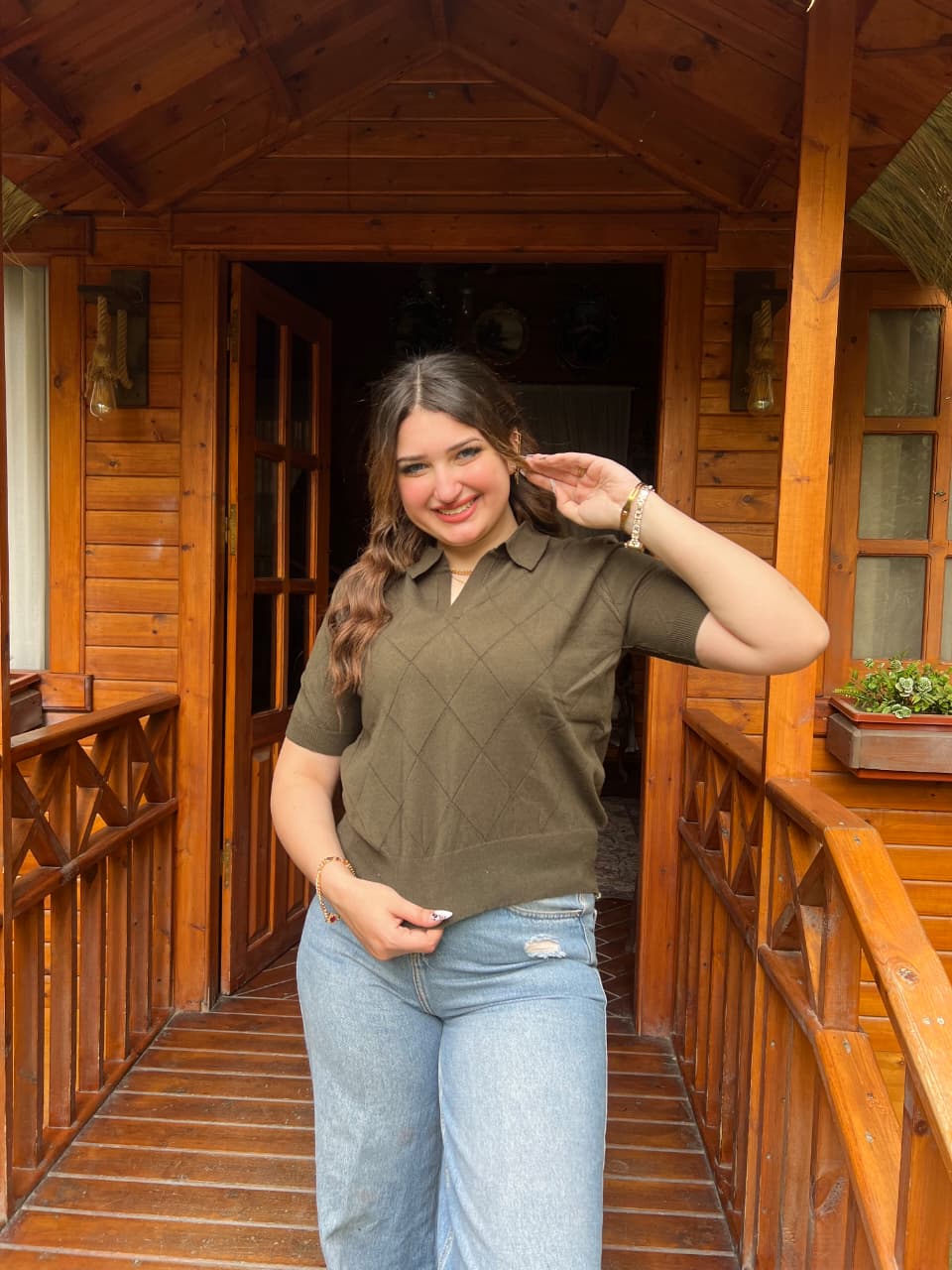 Luna Knit Polo Top